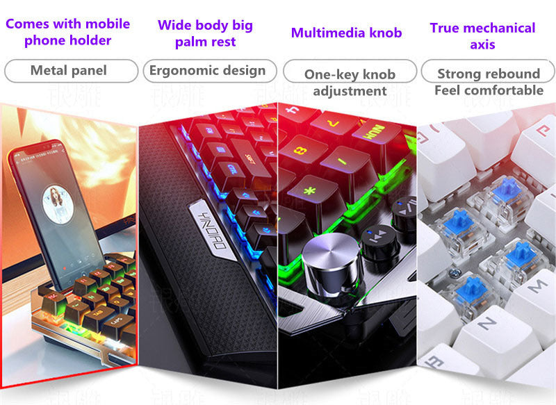 K100 Metal Real Mechanical Keyboard - Tech Solutions