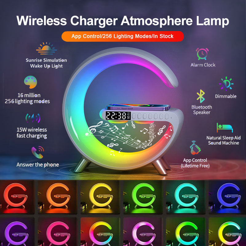 LED Lamp Bluetooth Speake Wireless Charger - Tech Solutions