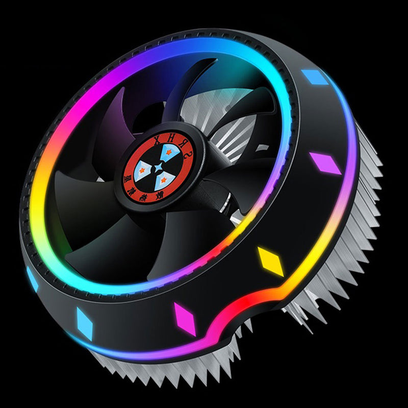 Silent RGB LED Air CPU Cooler Fan Desktop - Tech Solutions